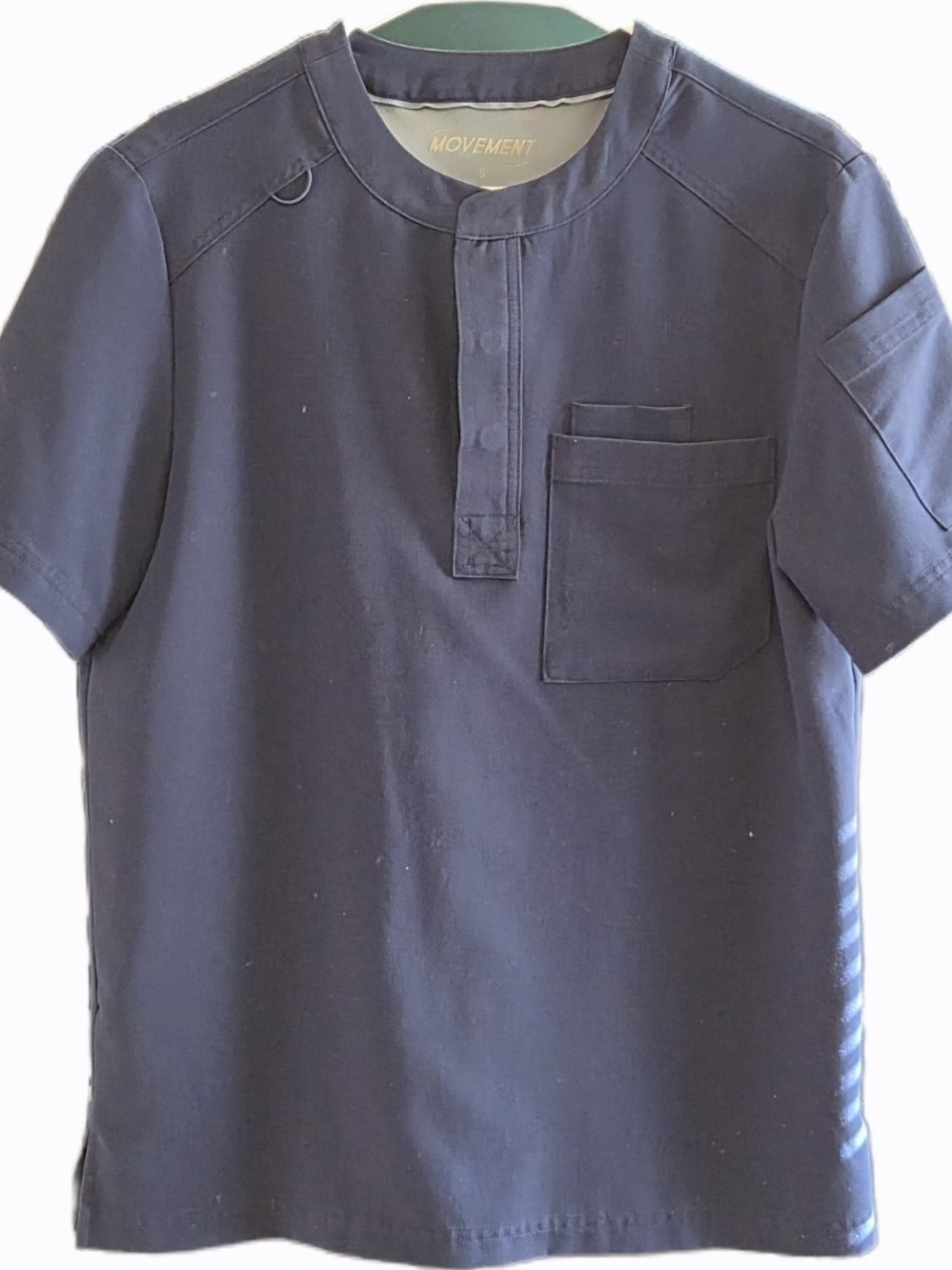 Movement Men’s Navy Short-Sleeve Henley Scrubs